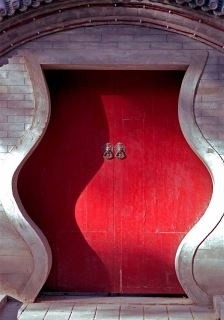 Photo:  Red door in Beijing.